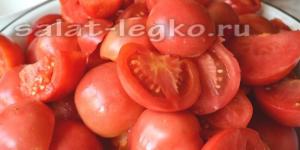 Салат с помидорами и болгарским перцем: варианты приготовления, рецепты Салат из помидор и перца быстро